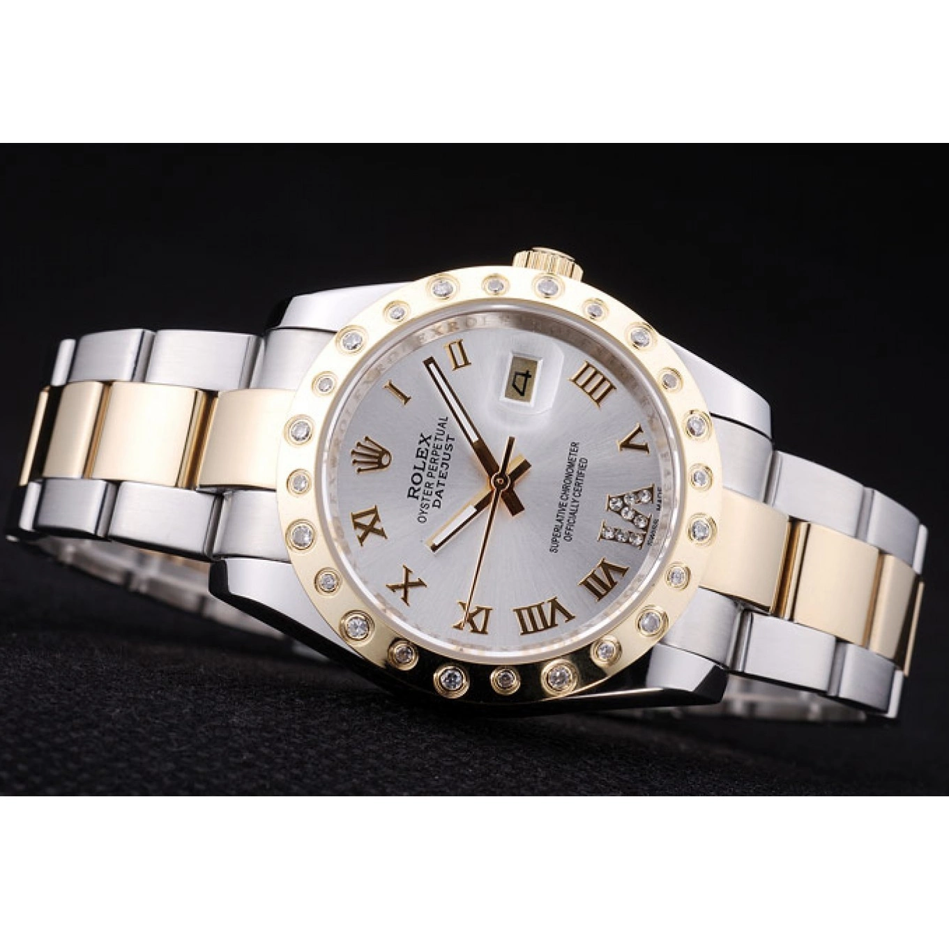 MiroTime 0721 Rolex Datejust Diamond Bezel White Dial 7464
